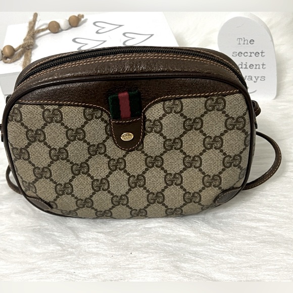 Gucci Brown and Cream Crossbody Bag - Picture 4 of 16